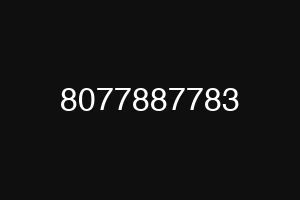 8077887783