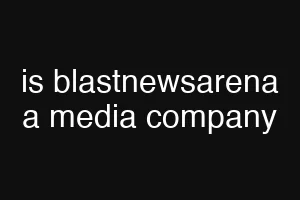 is blastnewsarena a media company